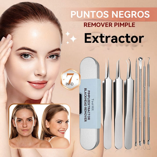 😘 💓【16 piezas】Juego de herramientas de grado médico para eliminar puntos negros