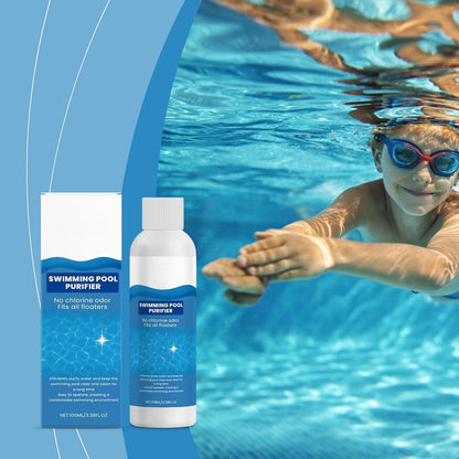 💧【3 piezas 32 euros】Líquido purificador para piscinas: ¡Agua cristalina, sin complicaciones! ✨ Dile adiós al agua verde y a los químicos agresivos: solo agua pura y fresca en cada baño. 🏊‍♂️💙