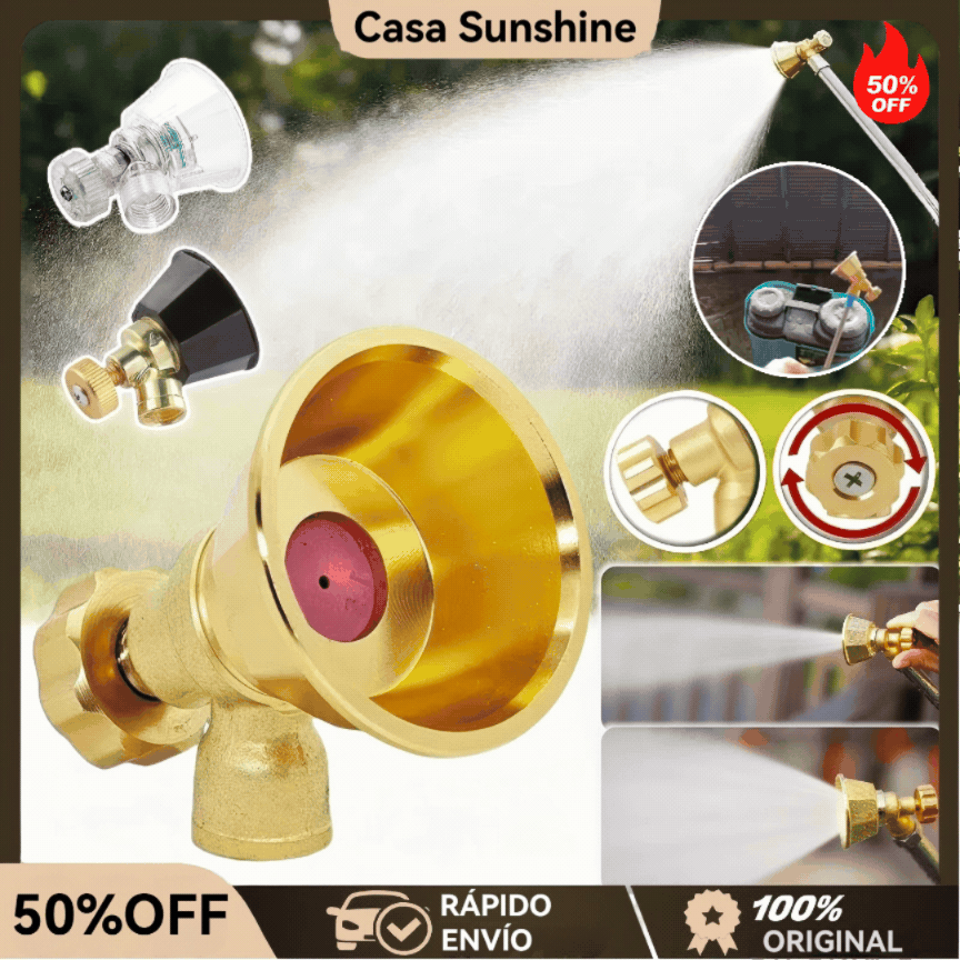 💦【50%OFF】Boquilla de Riego Ajustable de Latón para Pulverizador Agrícola 🌾