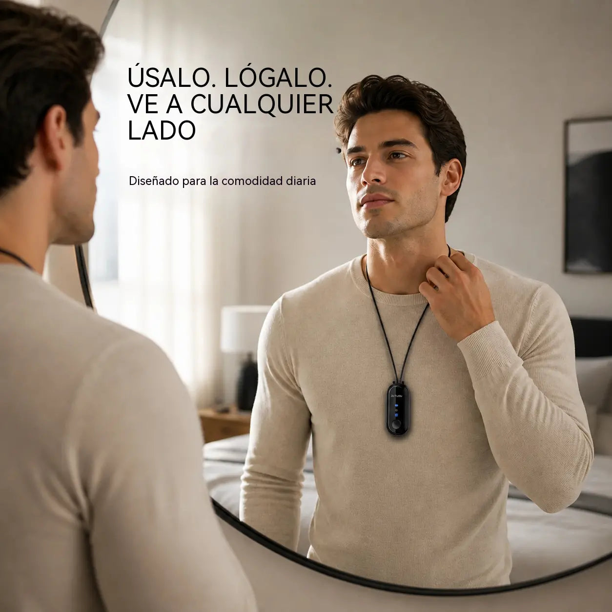 🌬️✨ Purificador de aire portátil de iones negativos: ¡aire fresco dondequiera que vayas! 🍃💪