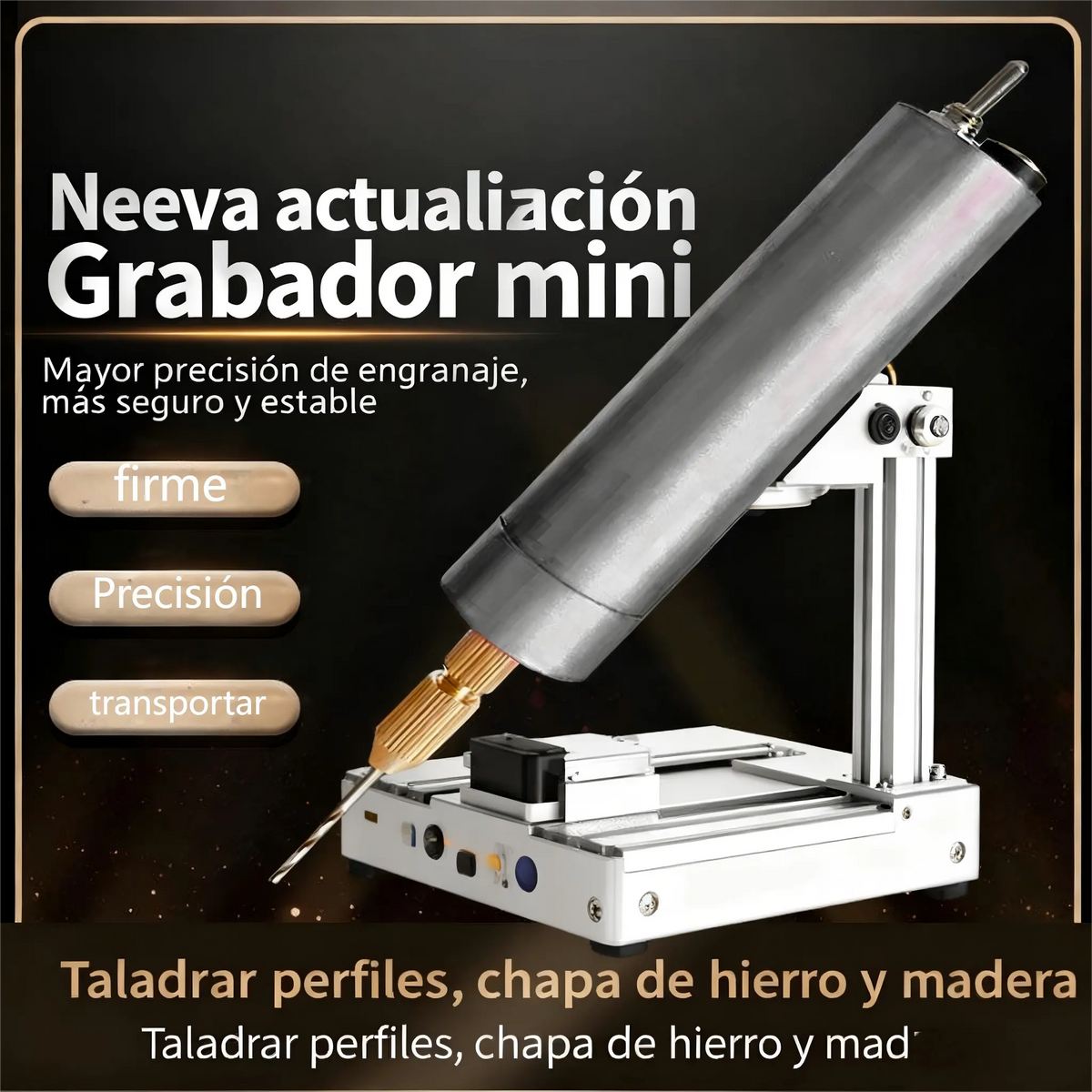 🏆Mini taladro manual eléctrico USB, mini amoladora eléctrica DIY