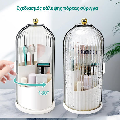 ¡50% DE DESCUENTO! 🏡 Soporte para cepillos de dientes con tapa deslizante: diseño higiénico, antigoteo y ahorra espacio 🚿