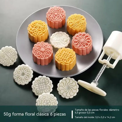 🔥Juego de moldes de 6 piezas por solo 24 €☕🍪Moldes manuales para hornear postres caseros