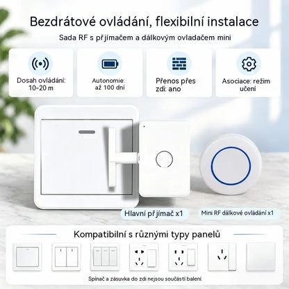 📱💡 Chytrý bezdrátový ovladač pro dálkové zapínání a vypínání světel bez nutnosti kabeláže.