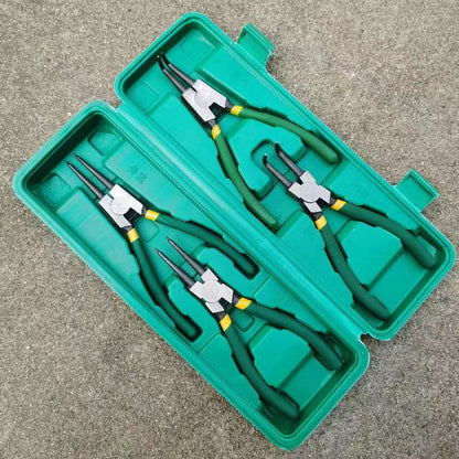🔧 Juego de alicates para arandelas de seguridad de 4 piezas para reparación de automóviles: para aros interior y exterior, robustos y duraderos 🚗