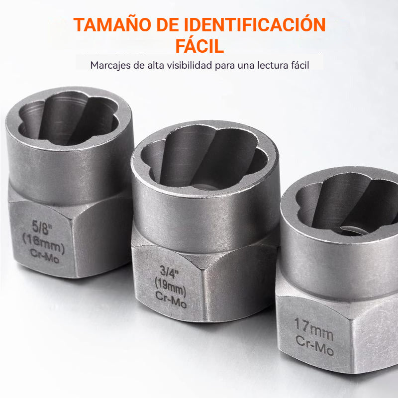 🔥Juego de extractores de tuercas de 14 piezas, kit de herramientas para quitar tornillos y tuercas rotos.