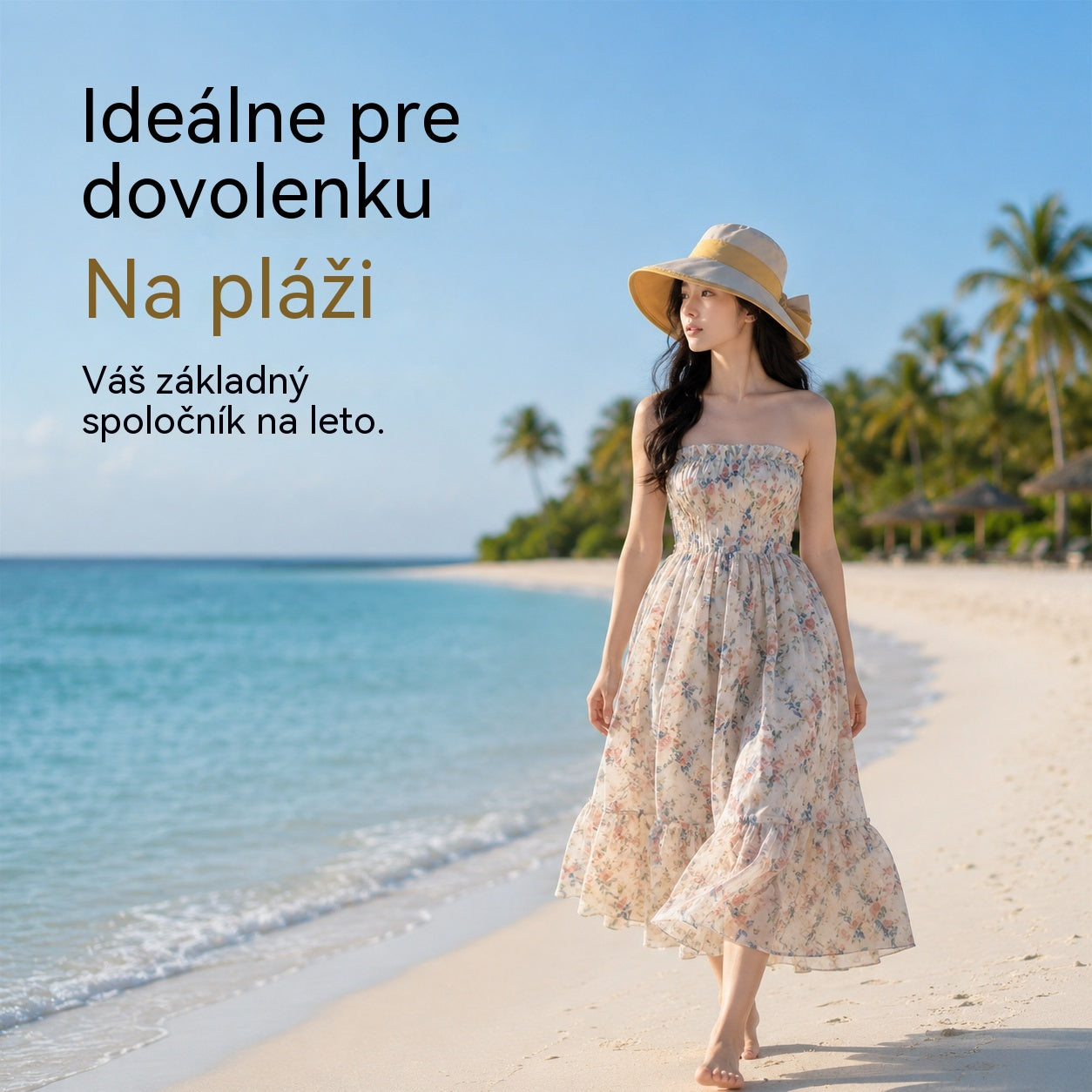 🌞📢 Zľava 50 %! 👒 Dámsky klobúk so širokým okrajom a mašľou: Ľahký, priedušný a s UV ochranou 🌸