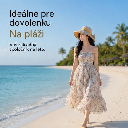 🌞📢 Zľava 50 %! 👒 Dámsky klobúk so širokým okrajom a mašľou: Ľahký, priedušný a s UV ochranou 🌸