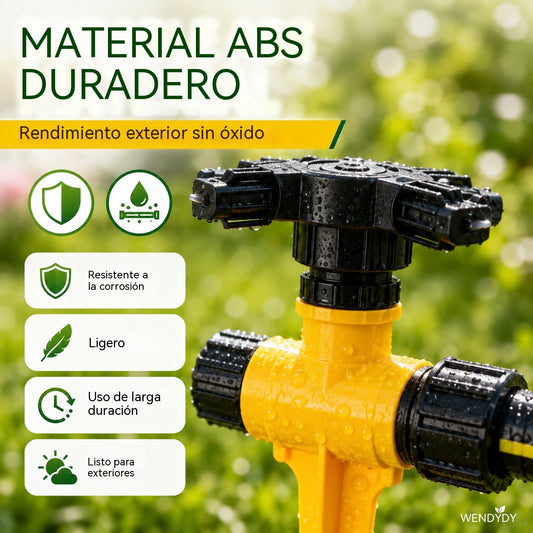 [5 piezas 27 euros]Sistema de riego automático con rotación de 360° para jardín, césped y patio.