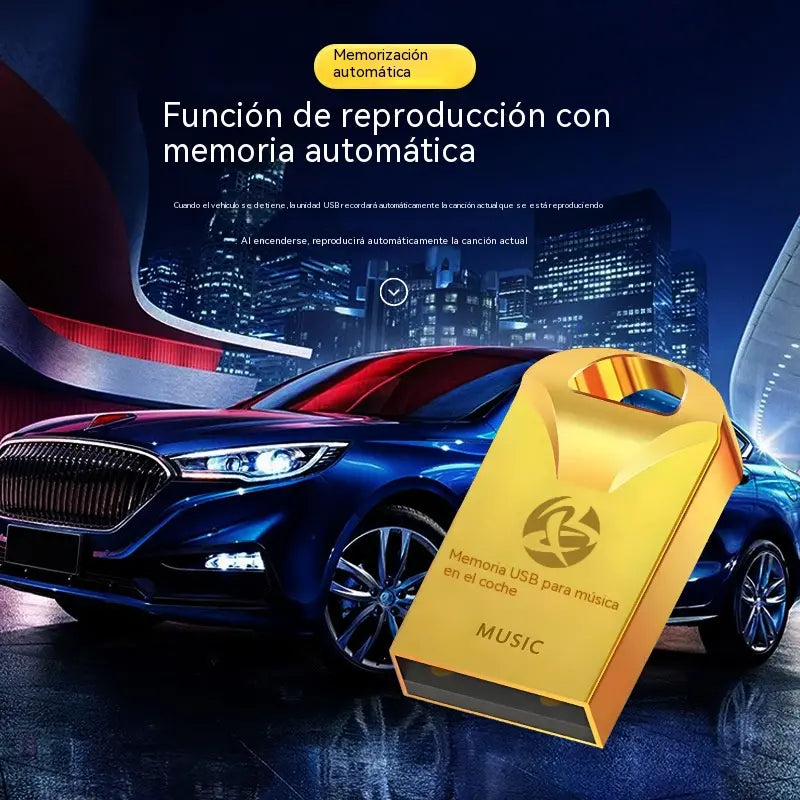 🔥🔥【32 GB】Memoria USB universal de alta calidad para música en coches【2500 canciones populares + 100 vídeos】