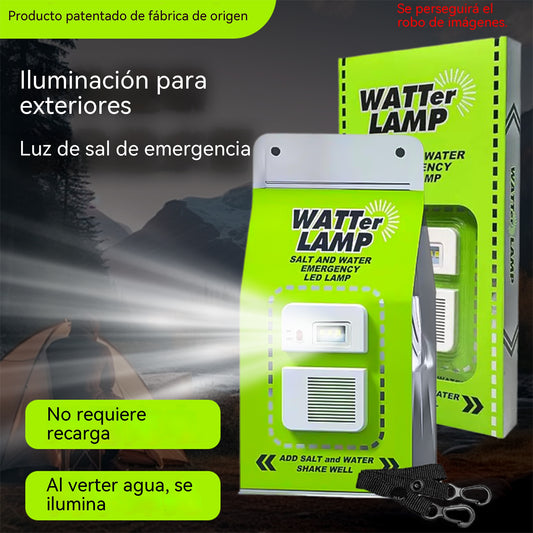 🔥Las luces portátiles para exteriores se pueden convertir en luces de emergencia añadiéndoles agua salada.