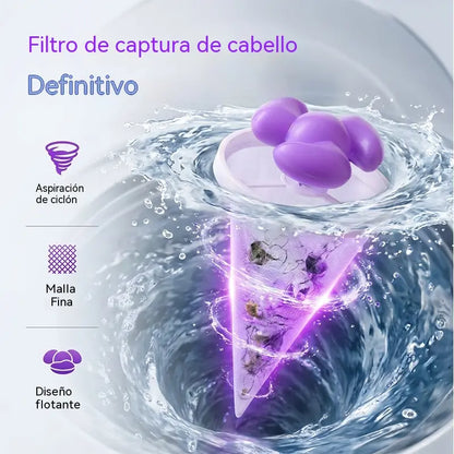 【6 piezas】Filtro Flotante para Lavadora – Atrapa Pelusas, Cabellos y Pelos de Mascota en Cada Lavado