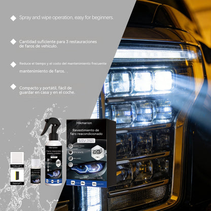 🚗💡Kit de restauración de faros de coche: productos para limpieza, eliminación de manchas, brillo y cuidado.