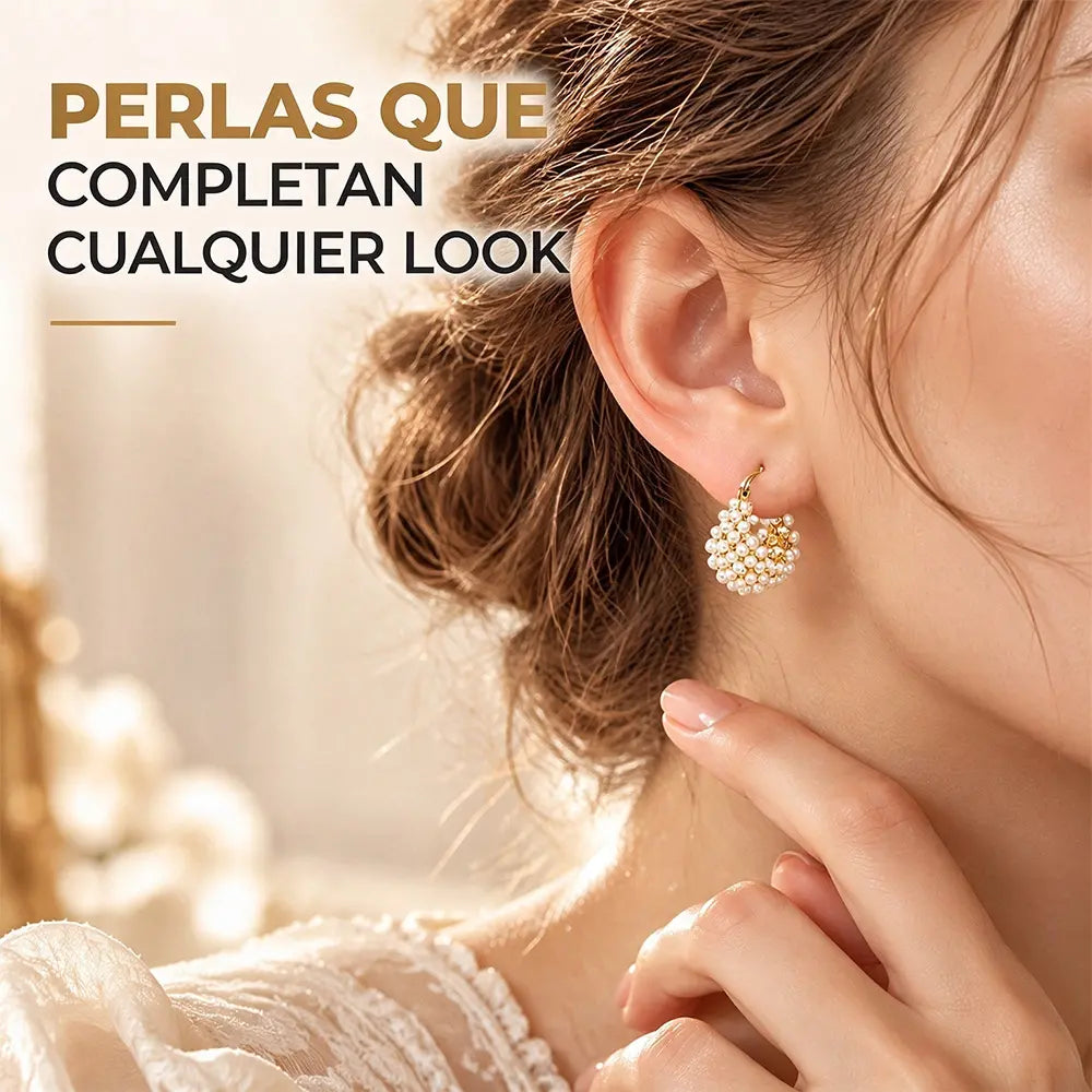 ✨ Pendientes Franceses con Perlas | Diseño Elegante y Sofisticado para Mujer
