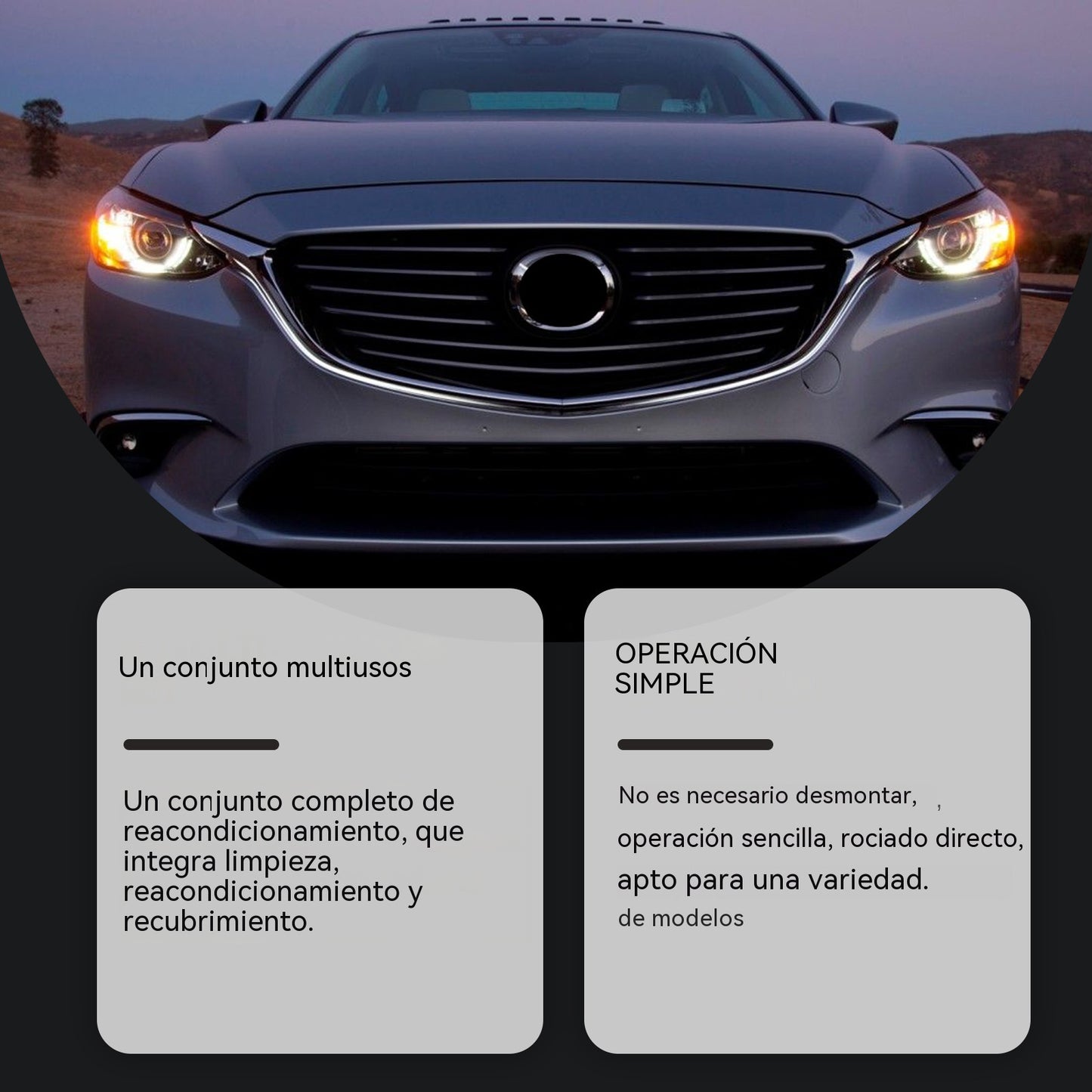 🚗💡Kit de reparación de faros para coches antiguos: restaura la claridad y mejora la visibilidad nocturna.