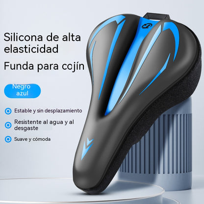 Funda para sillín de bicicleta de montaña, fabricada en cuero de silicona grueso e impermeable, ultrasuave.