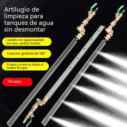 💥✨Varilla de limpieza sin desmontaje, herramienta de limpieza de radiadores de doble propósito con agua y aire a alta presión.