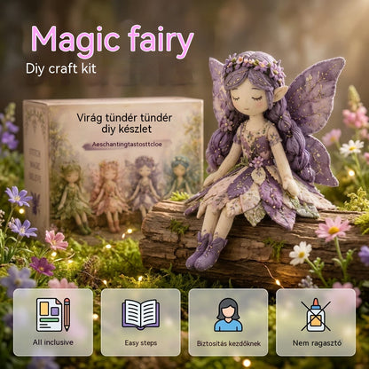 🌸50% kedvezmény - Mesebeli varrás sorozat - Saját készítésű patchwork tündérbaba készlet✨👼