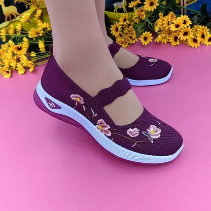 🥰✨【Oferta por tiempo limitado】💐【36-41】Zapatos cómodos, transpirables y antideslizantes para personas de mediana edad y mayores.