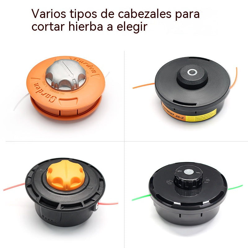 Cabezal de cortacésped resistente al desgaste con sistema de alimentación automática de cuerda, sin necesidad de desmontaje. [Incluye cuerda de corte de 10 m]