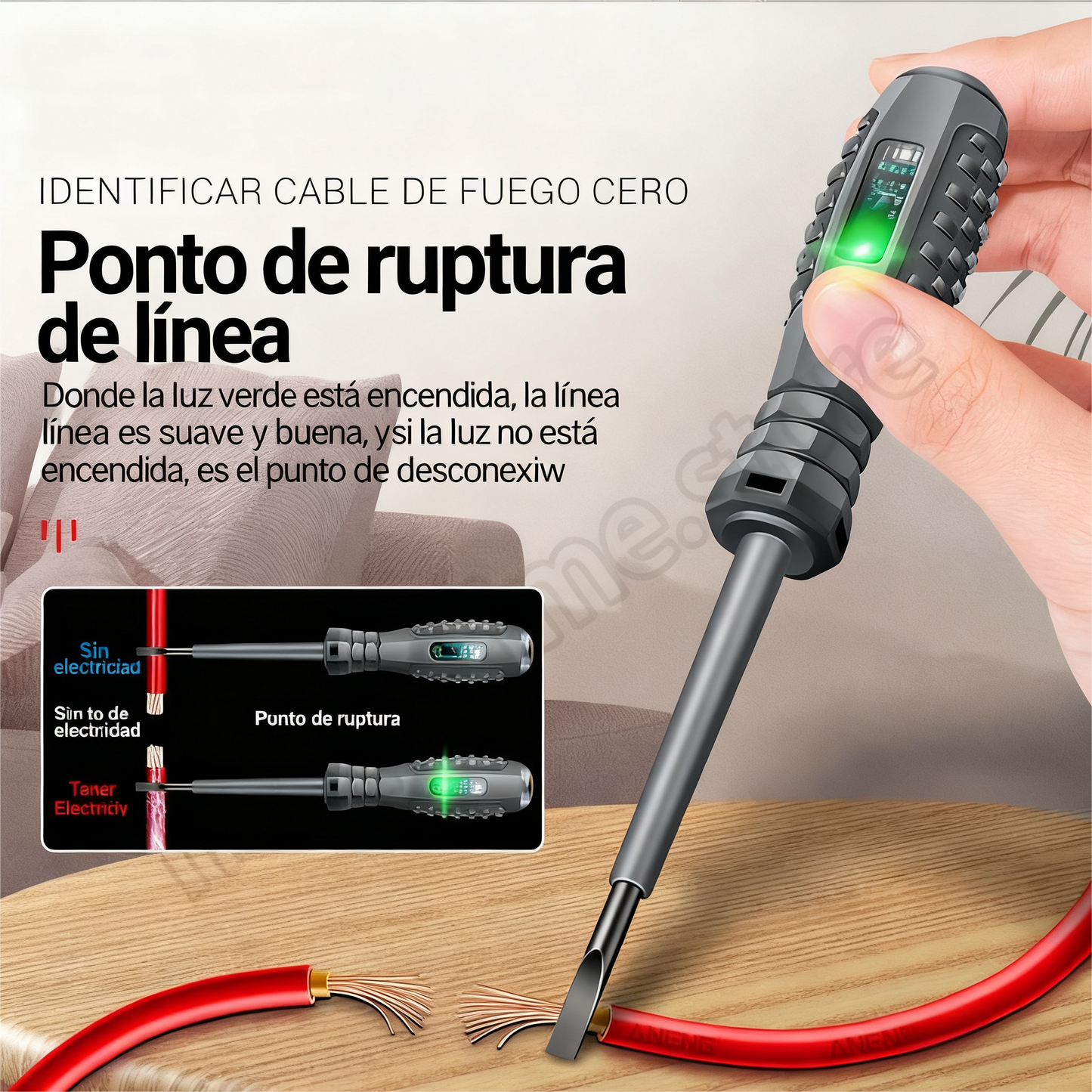 💡【4 piezas】Destornillador tipo bolígrafo multifunción con inducción de alto brillo.🪛🔧
