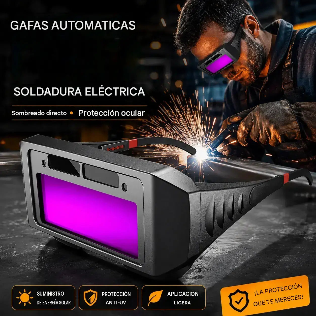 1 juego por 26 euros 👓🧐 Gafas de soldadura de voltaje variable automático
