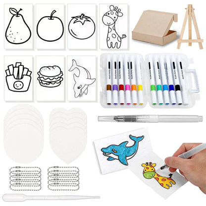 Kit de manualidades para niños de preescolar con papel de dibujo texturizado espumado