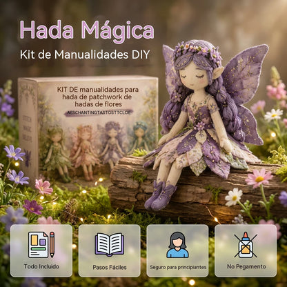 🌸50% de descuento - Serie de costura de cuentos de hadas - Set de muñecas de hadas de patchwork para hacer tú mismo✨👼