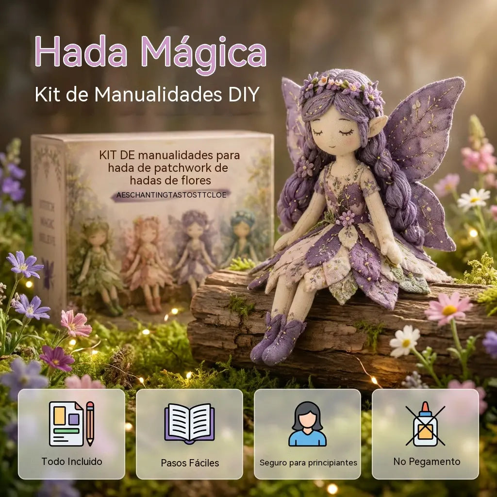 🌸50% de descuento - Serie de costura de cuentos de hadas - Set de muñecas de hadas de patchwork para hacer tú mismo✨👼