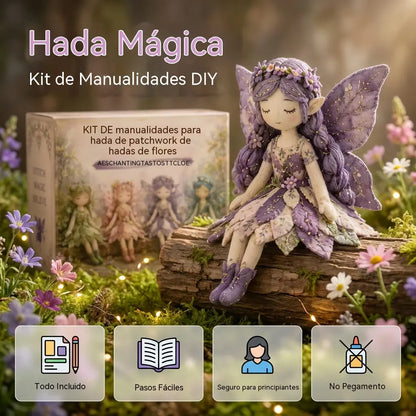 🌸50% de descuento - Serie de costura de cuentos de hadas - Set de muñecas de hadas de patchwork para hacer tú mismo✨👼