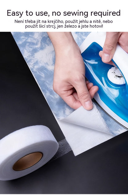 💟【Juego de 3】Paño de planchado DIY, almohadilla adhesiva de doble cara, lámina fusible