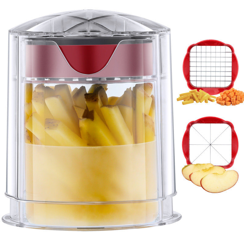 🔪🍎Cortador de frutas y verduras de cocina, puede cortar en cubos y tiras.