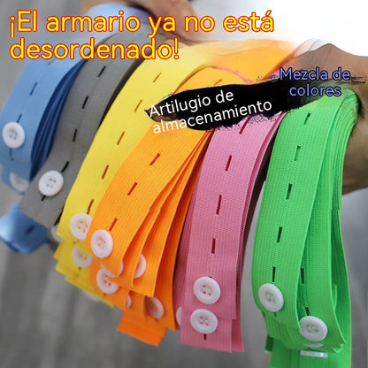 💖【50 piezas】Solo 26 euros👕🎗Correa para agrupar y guardar edredones y prendas de vestir