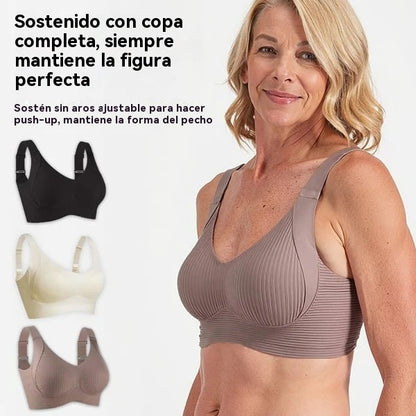 😍【Paquete de 3】Sujetador inalámbrico de una pieza para mujer❤️【40-95 kg】