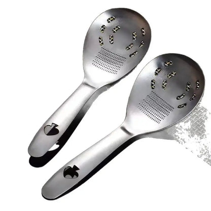 Molinillo multifuncional de acero inoxidable para jengibre y ajo, perfecto para preparar purés para bebés.