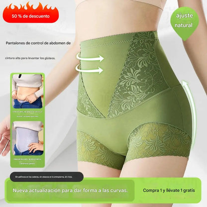 🌸😍【Compra 2 y llévate 2 gratis】💥【M-3XL】😍Braguitas antibacterianas de cintura alta cómodas para abdominoplastia 🩲 【 40-90kg】💖