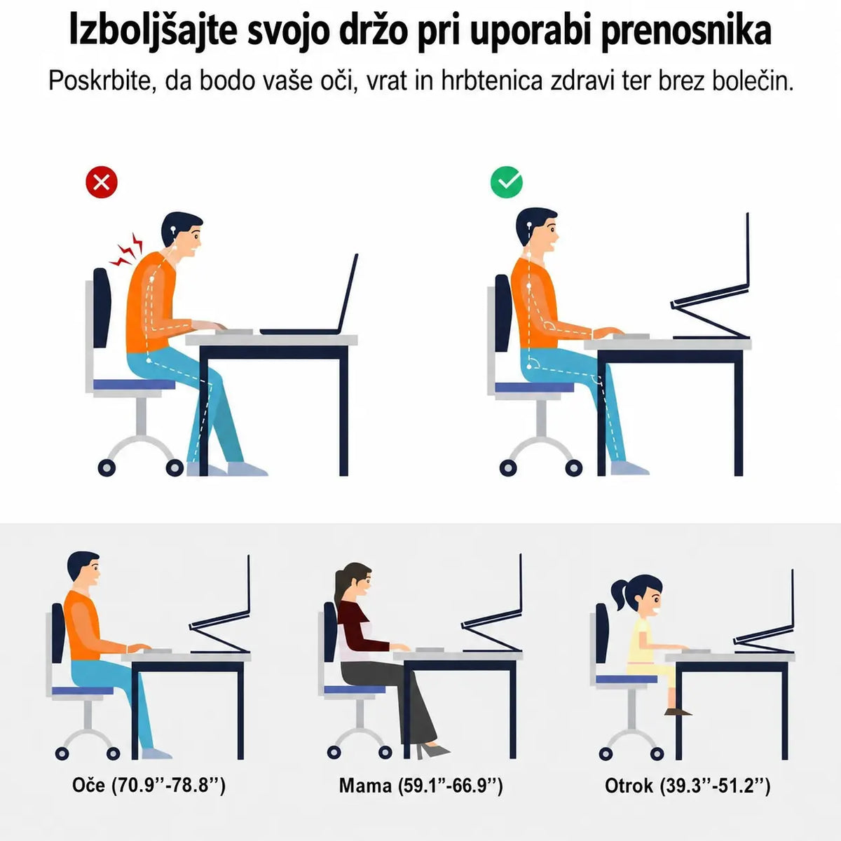 💥💻 Stojalo za prenosni računalnik – vrtljivo stojalo iz aluminijeve zlitine