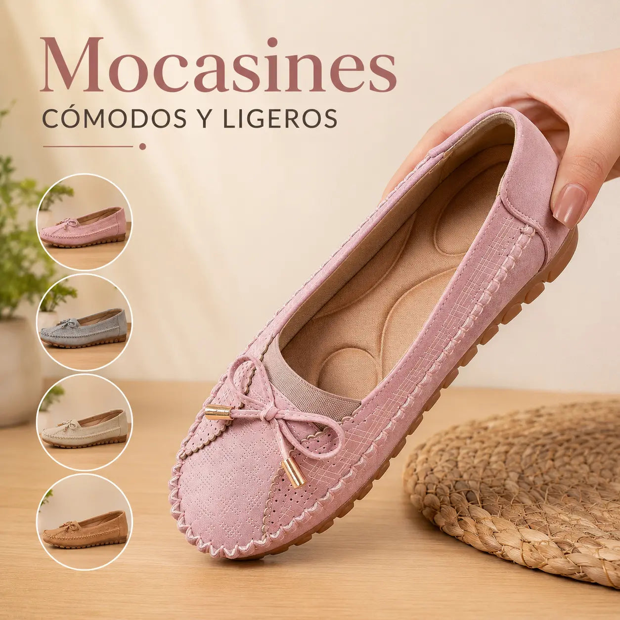 🔥【36-43】 Zapatos ortopédicos para mujer (tallas 36-43), fabricados en piel auténtica, ligeros, antideslizantes, transpirables y cómodos.