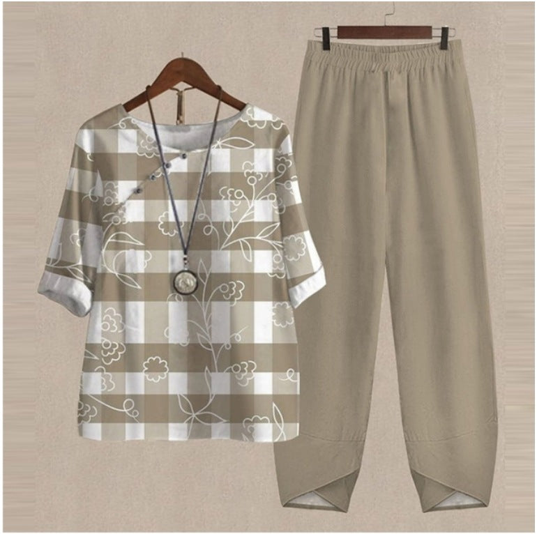 50%OFF🔥Traje de dos piezas 2026 con nuevos tops y pantalones estampados