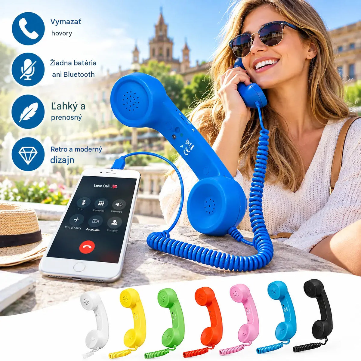 💥 Vianočná ponuka: 50% zľava 📞 Vintage retro telefónny slúchadlo ✨ Najoriginálnejší vianočný darček! 🎄