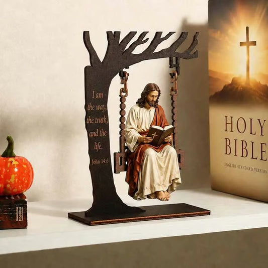 🔥Compra 1 y llévate 1 gratis🔥🔥 Último día: 50 % de descuento - ✝️📚 Adorno colgante cristiano de Jesús