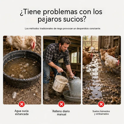 【10 piezas】Bebedero automático de gran capacidad para pollos, a prueba de fugas y desbordamientos, fácil de instalar, que proporciona agua potable limpia.