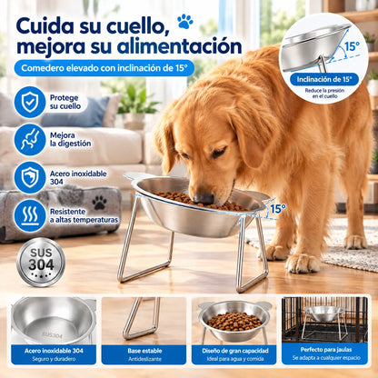 🎃 Oferta de Halloween: ¡50% de descuento! 🥣 Cuenco de alimentación ortopédico inclinado a 15°