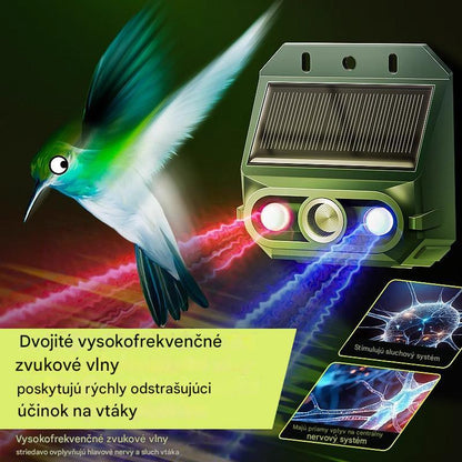 🔥【Oferta especial】🔥Repelente solar ultrasónico para animales para exteriores: puede ahuyentar pájaros y animales.