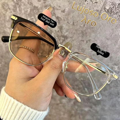 Gafas inteligentes con zoom automático contra la luz azul