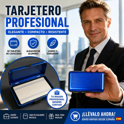 🔥【compre uno y llévese otro gratis】2 piezas 24 euros💼 Mini Estuche de Aluminio para Tarjetas｜Compacto, Elegante y Resistente ✨