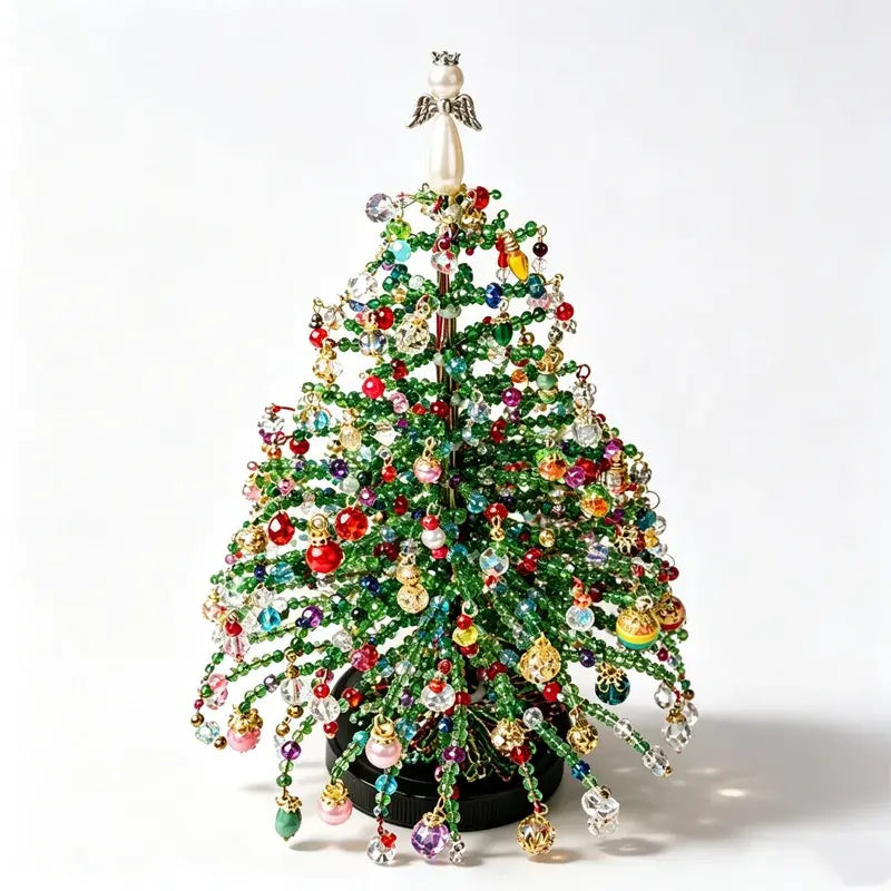 🎄✨ Kit DIY Árbol de Navidad Luminoso con Cuentas | Crea tu Propia Decoración Navideña