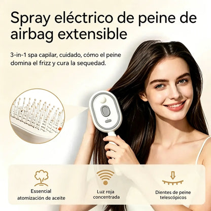 ⚡💨 Pulverizador eléctrico con peine de masaje y cojín de aire
