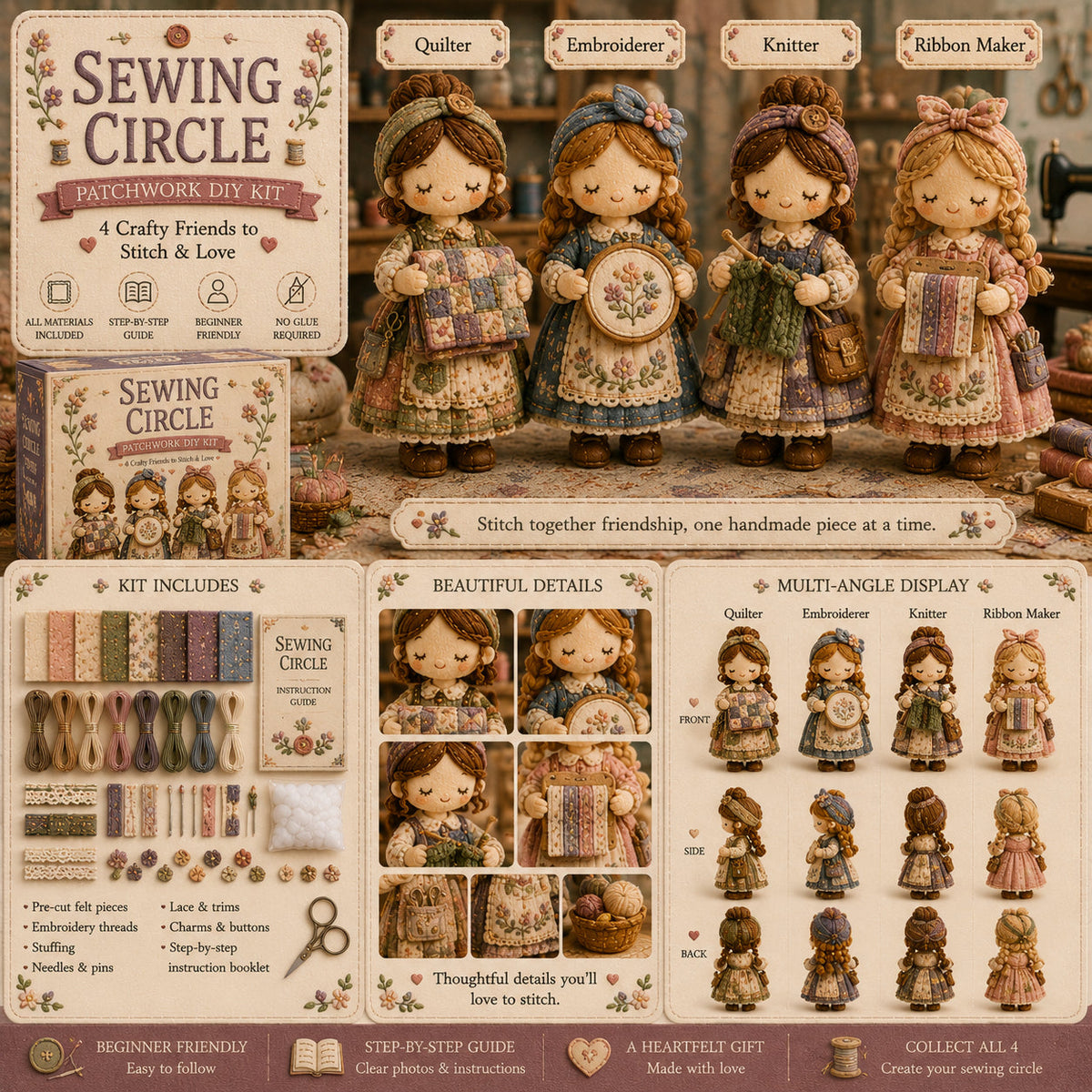 Utolsó nap: Élvezd a 49% kedvezményt! Miniatűr patchwork készlet a Miniature World sorozatból.
