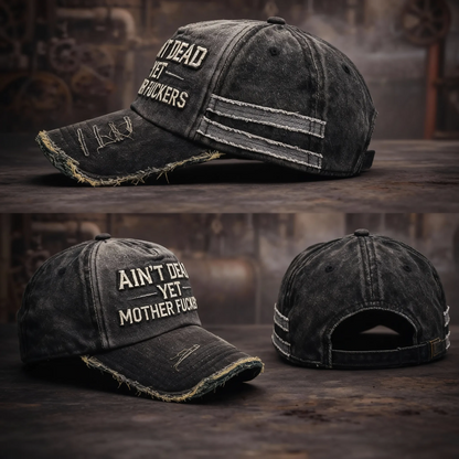 🎉Aún no estoy muerto, gorra de camionero vintage